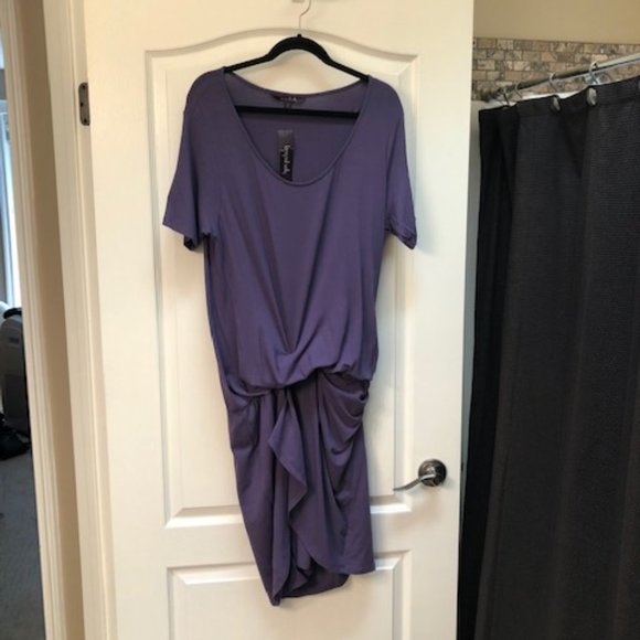 LONG TALL SALLY Drapey Jersey Tunic Dress  -  NEW - Picture 1 of 7